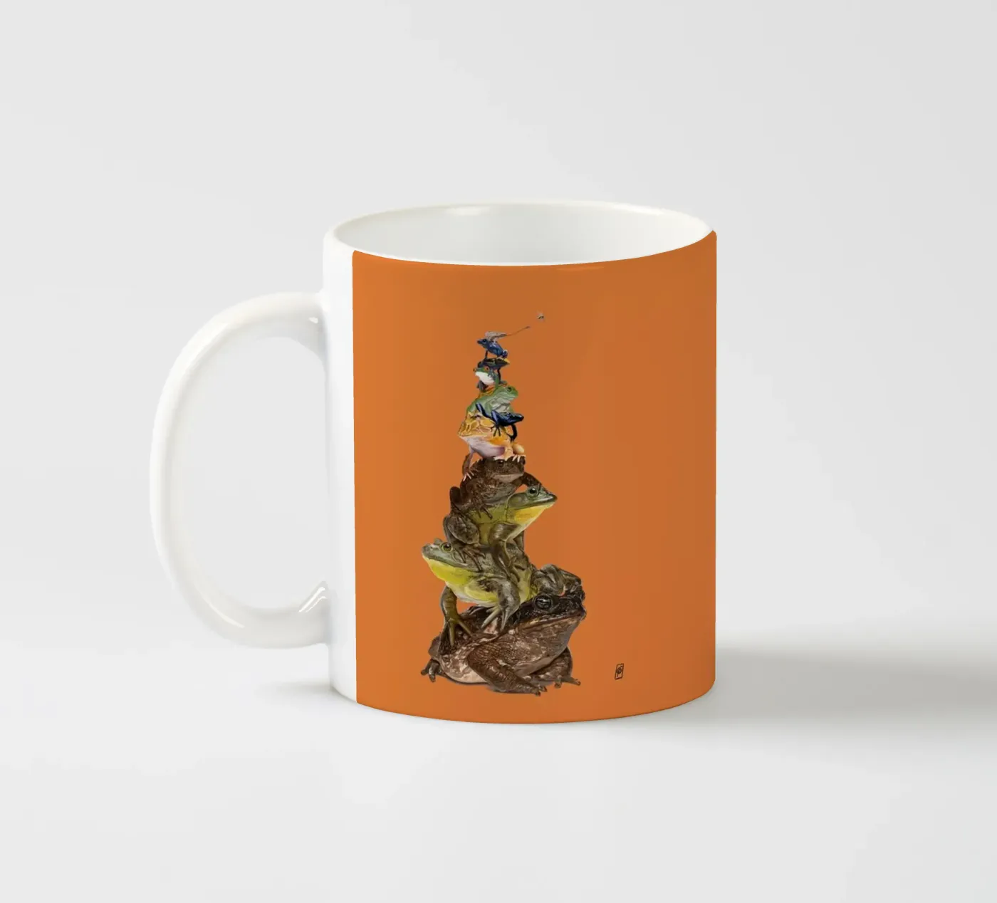 Toadstool (Colour) ceramic mug by Rob Art | Illustration