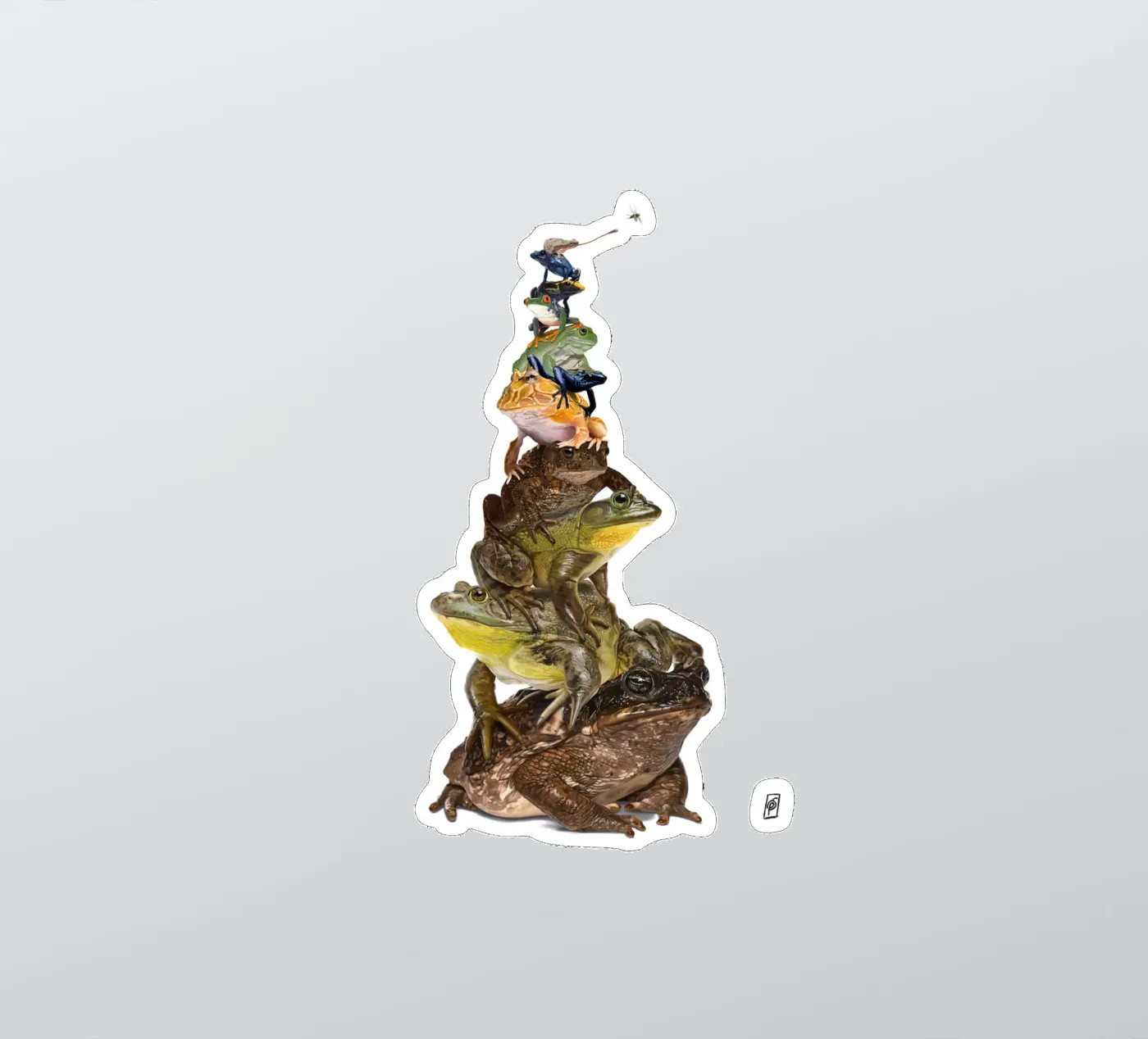 Toadstool (Colour) sticker by Rob Art | Illustration
