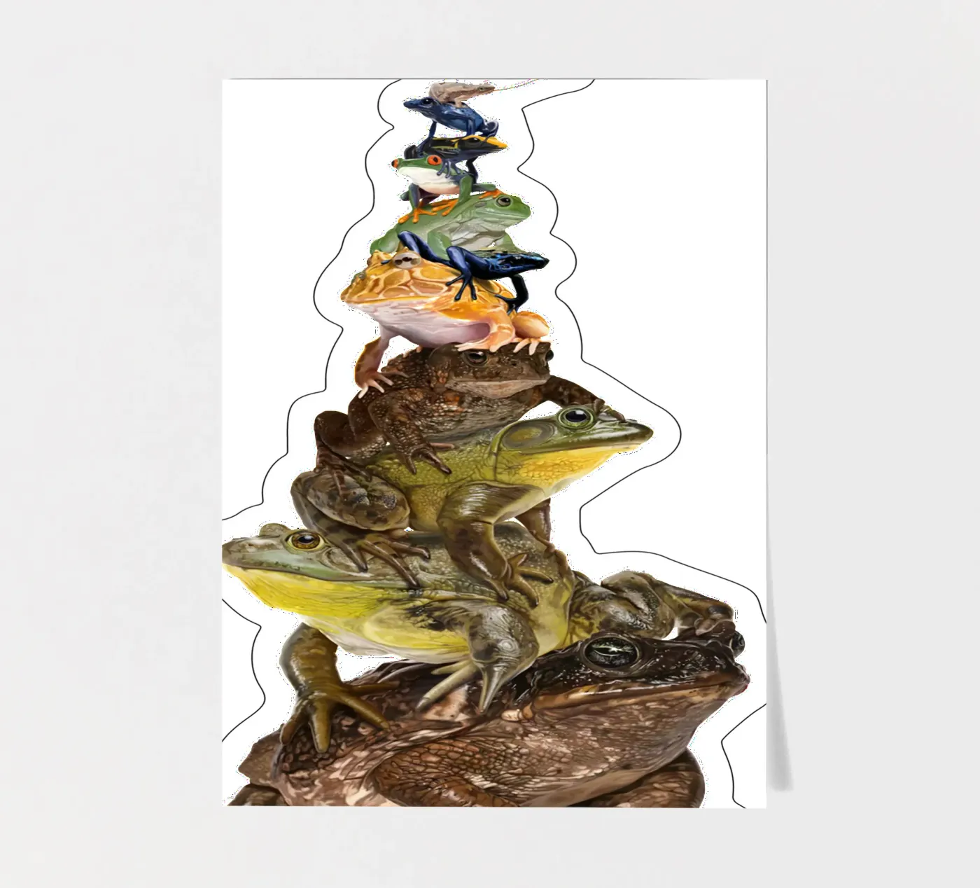 Toadstool (Colour) sticker sheet by Rob Art | Illustration