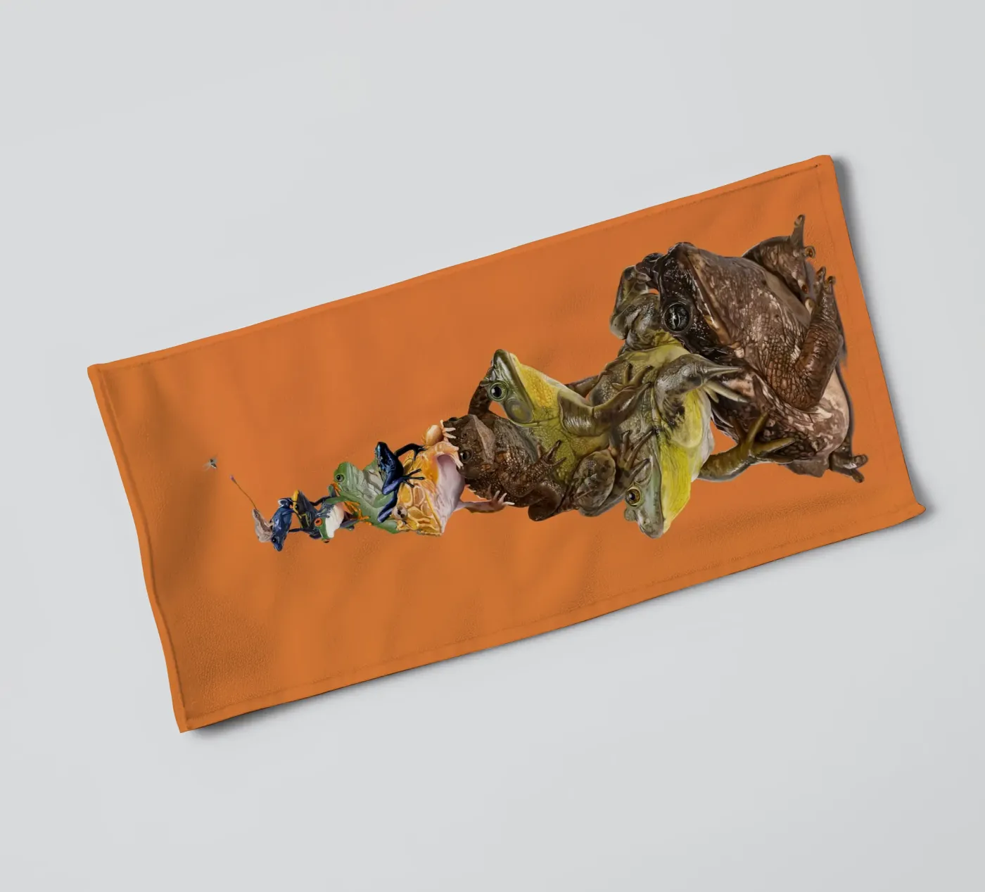 Toadstool (Colour) towel by Rob Art | Illustration