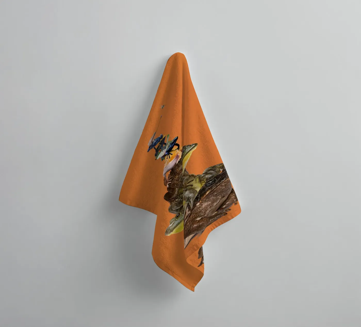 Toadstool (Colour) towel by Rob Art | Illustration