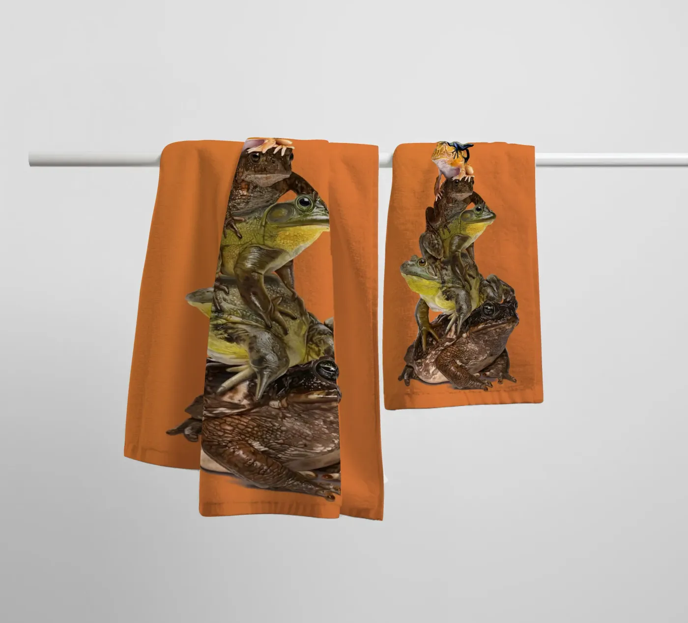 Toadstool (Colour) towel by Rob Art | Illustration