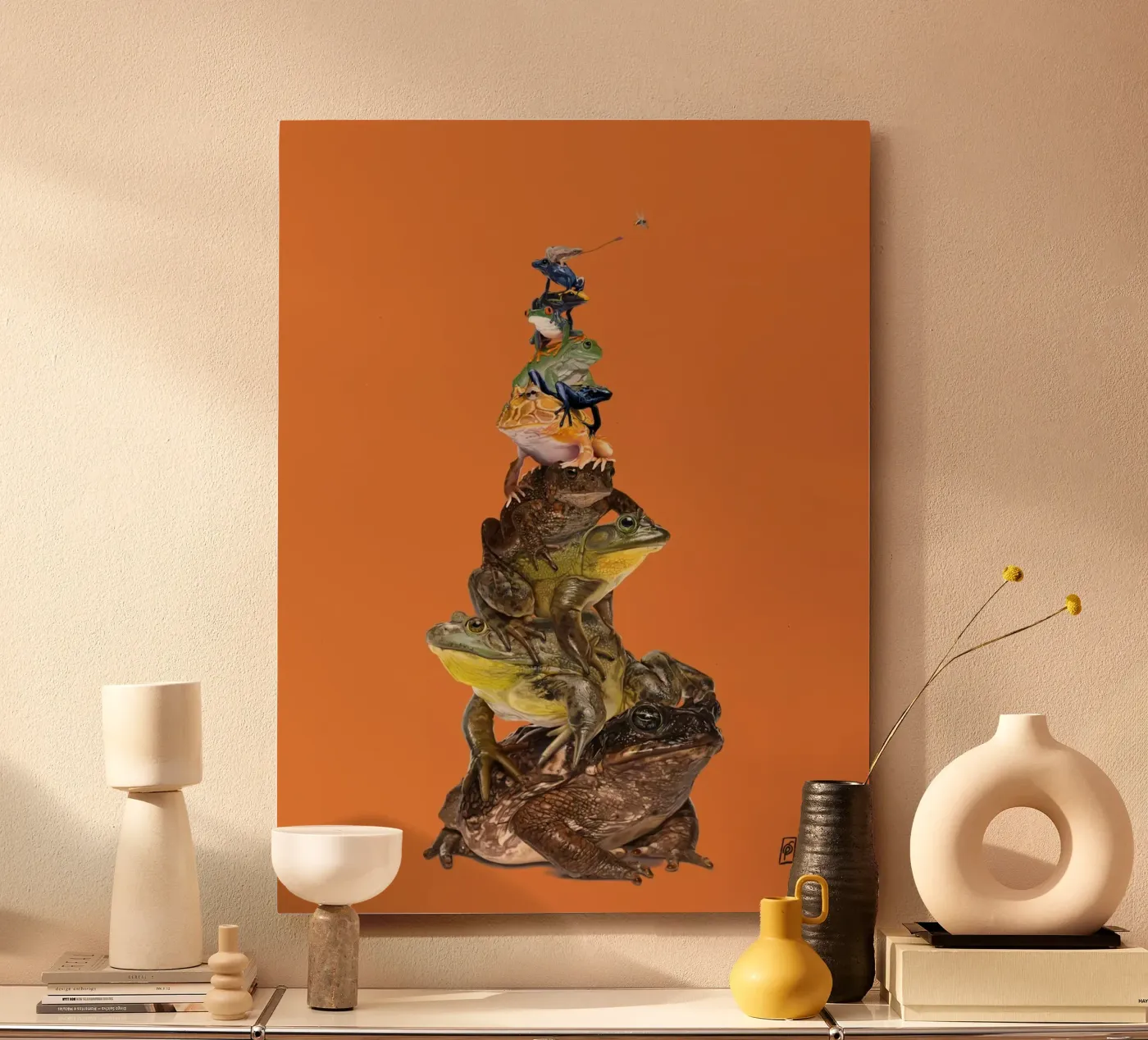 Toadstool (Colour) alluminio dibond da Rob Art | Illustration