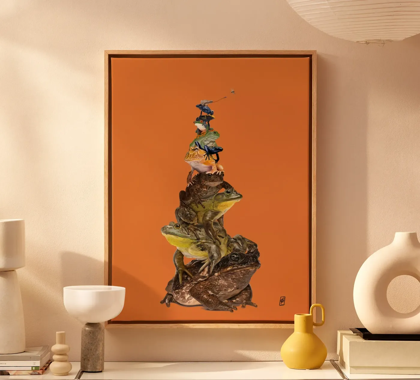 Toadstool (Colour) canvas by Rob Art | Illustration