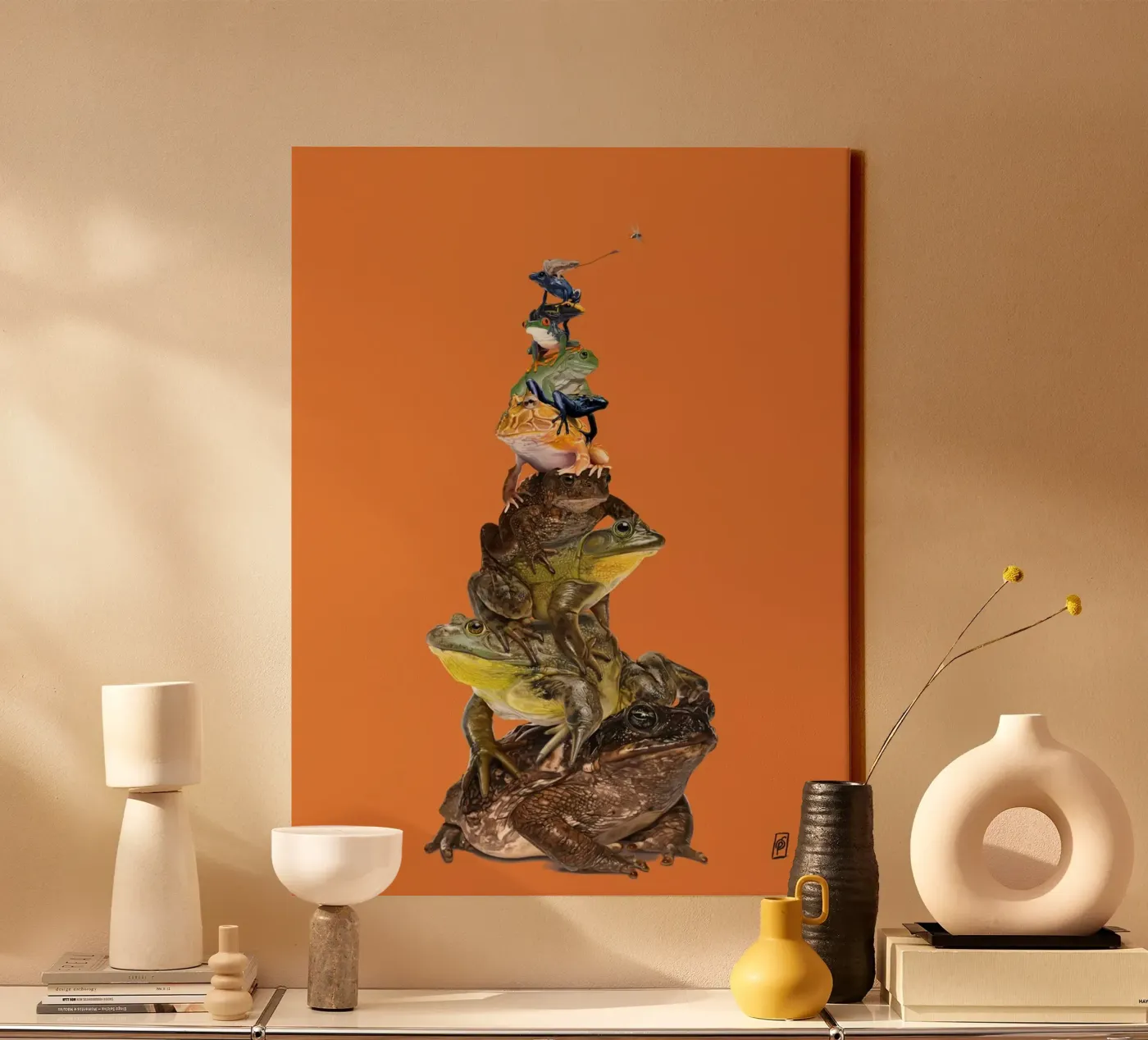 Toadstool (Colour) canvas by Rob Art | Illustration