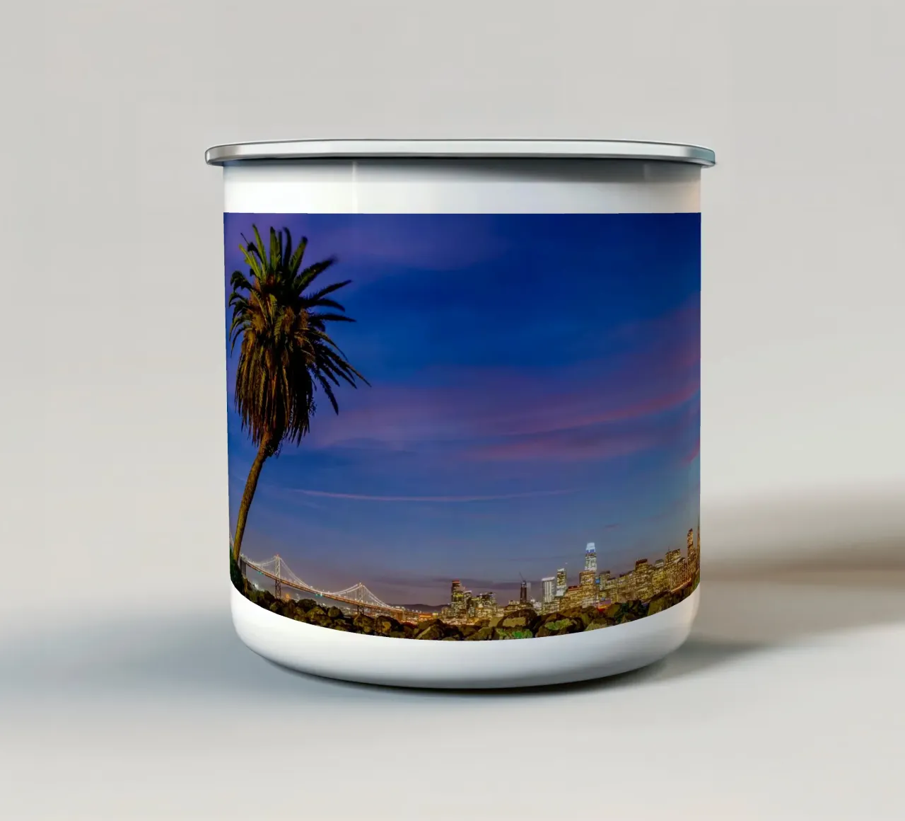 Notte a San Francisco tazza in smalto da anderm