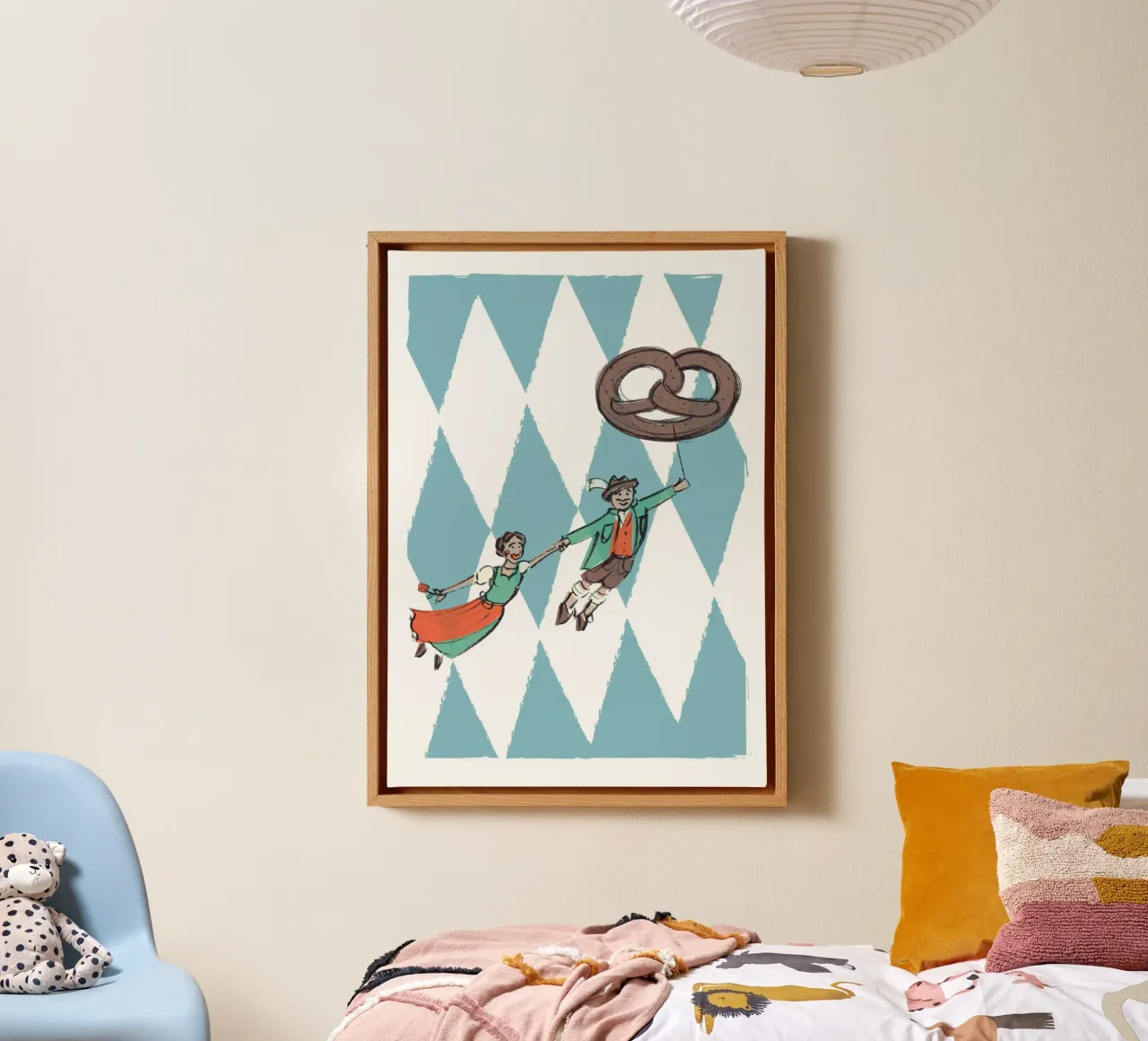 Hemelse Wiesn canvas met Baklijst van Xaver & Friends