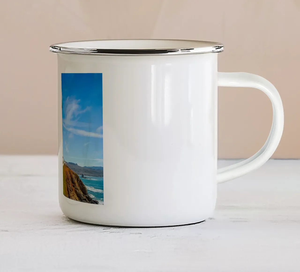 Faro di Pigeon Point tazza in smalto da anderm