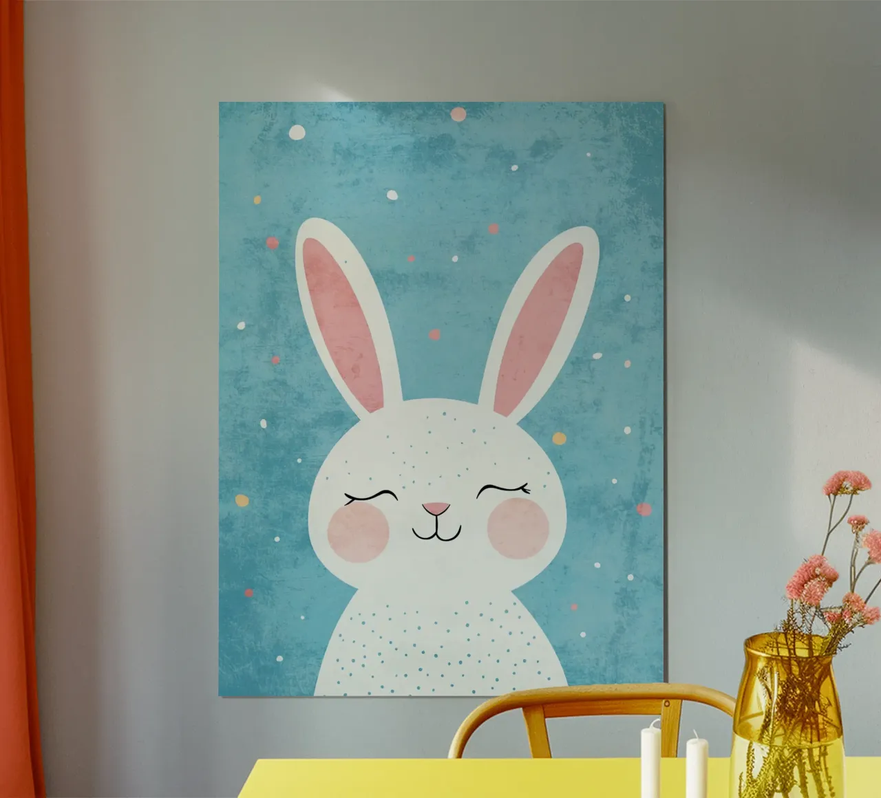 orecchie da coniglio poster con telaio in alluminio da Courtney Ohling