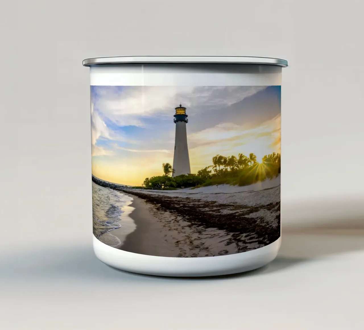 Faro di Cape Florida tazza in smalto da anderm