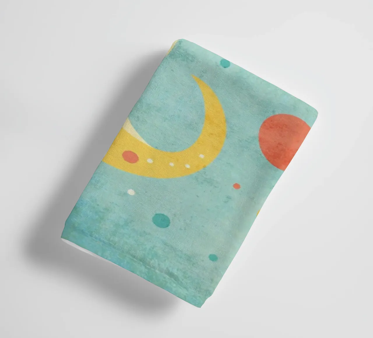 Niedliche Seepferdchen Illustration auf blauem Hintergrund Handtuch von Courtney Ohling