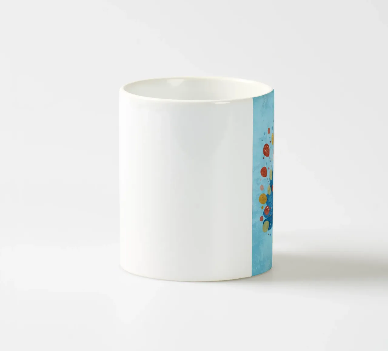 pavone uccello piume punti tazza in ceramica da Courtney Ohling