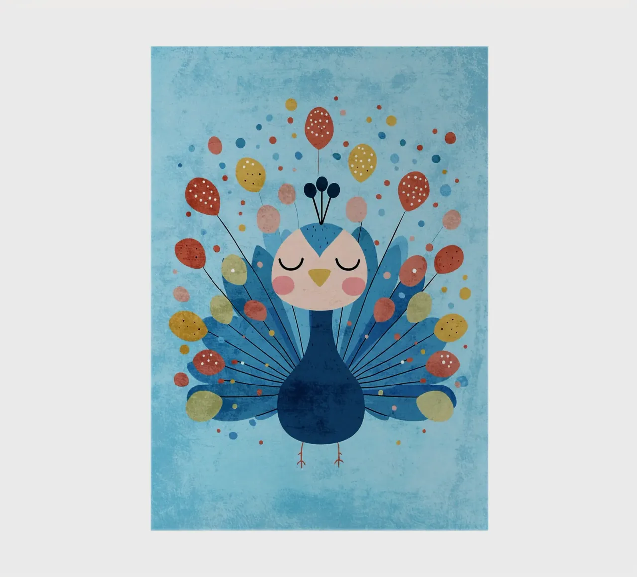 peacock bird feathers dots notebook by Courtney Ohling