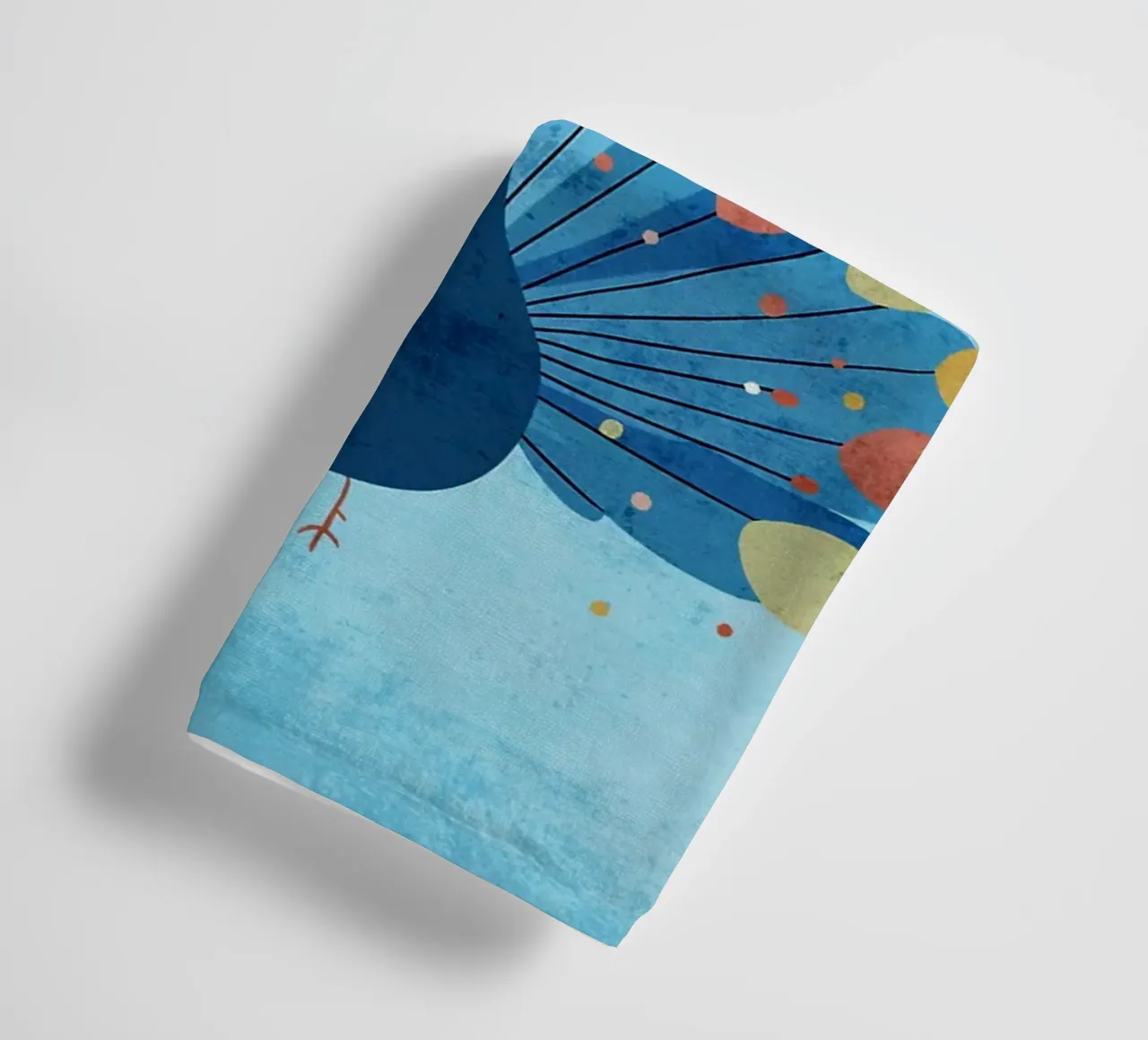 peacock bird feathers dots towel by Courtney Ohling