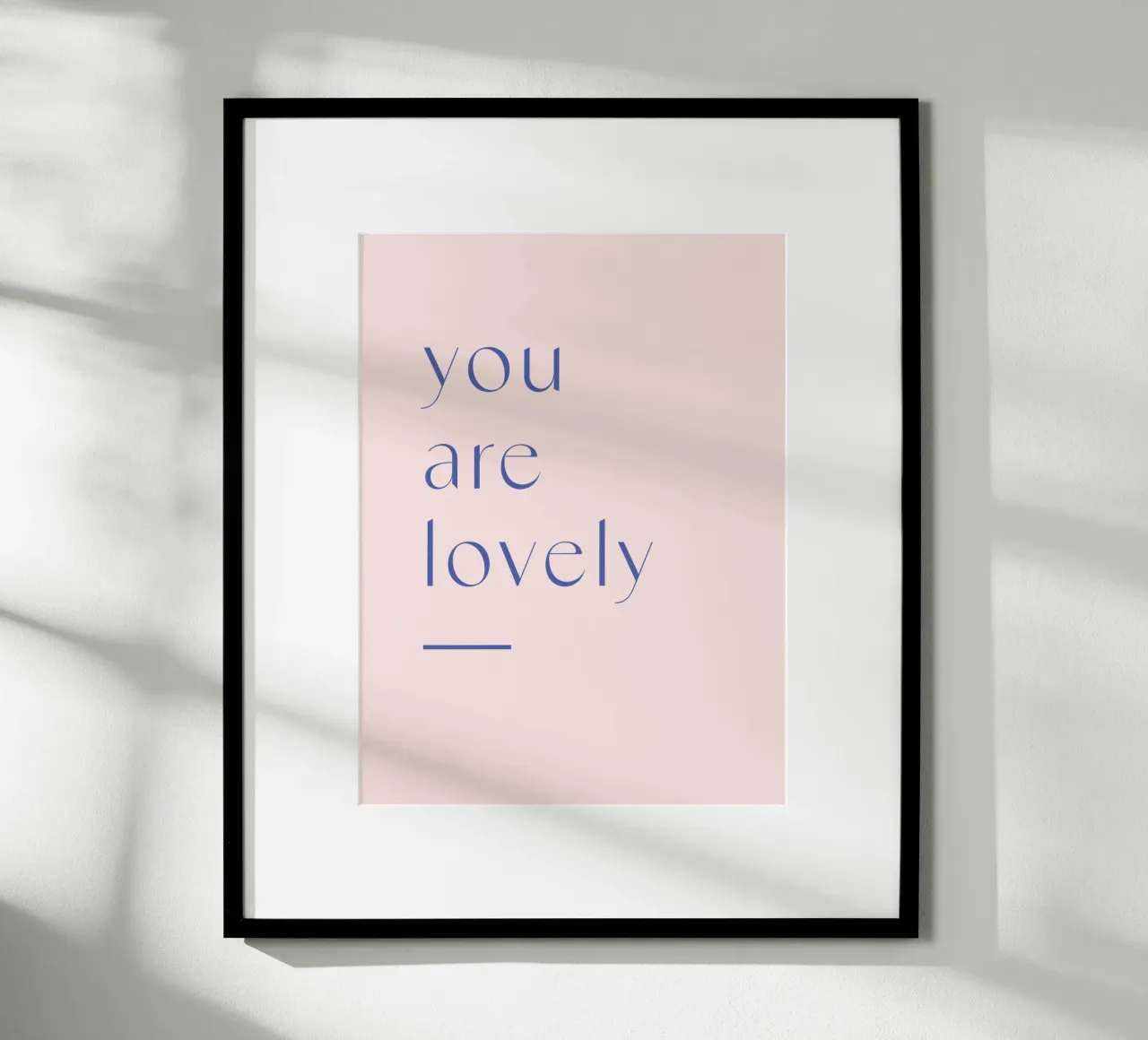 lovely poster con telaio in alluminio da mymia