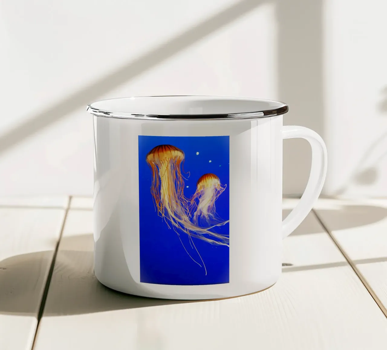 La danza delle meduse tazza in smalto da Nature's Palette