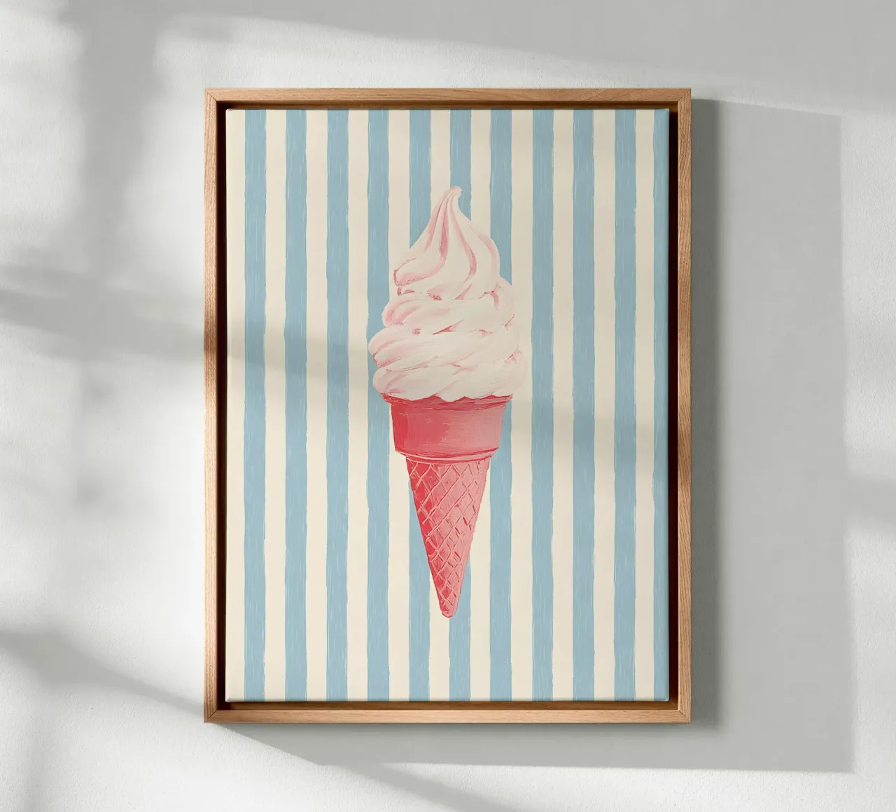 Vanilla Icecream tela con Cornice a cassetta da Gypsy Galleria