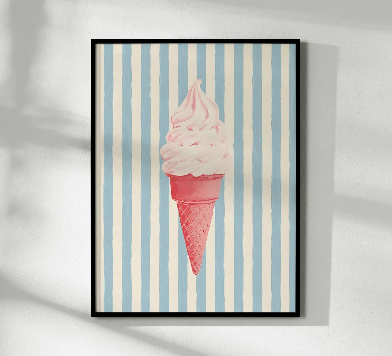 Vanilla Icecream poster con telaio in plastica da Gypsy Galleria