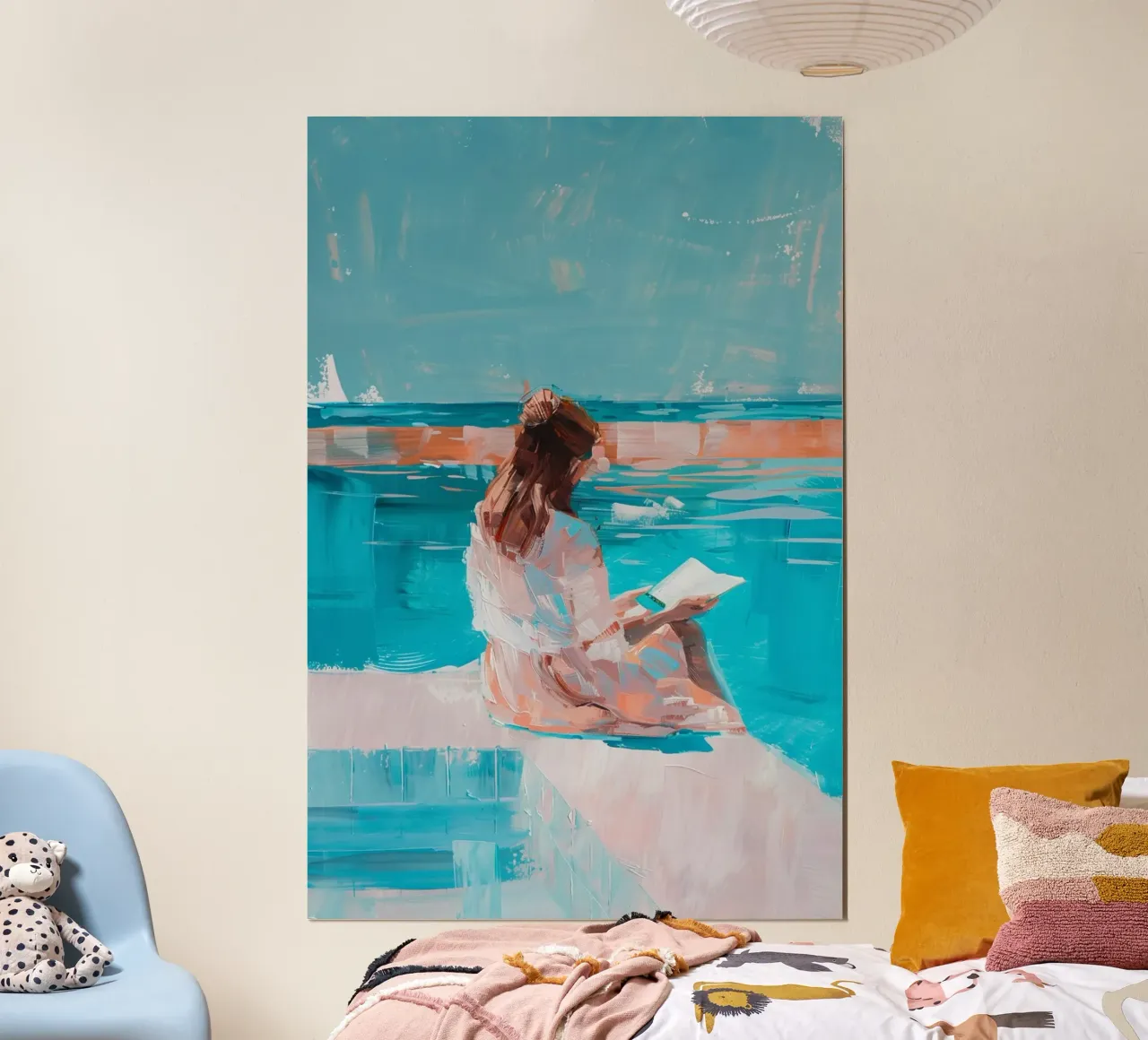 Whispers of Summer poster con telaio in legno da Mosaic Dialogue