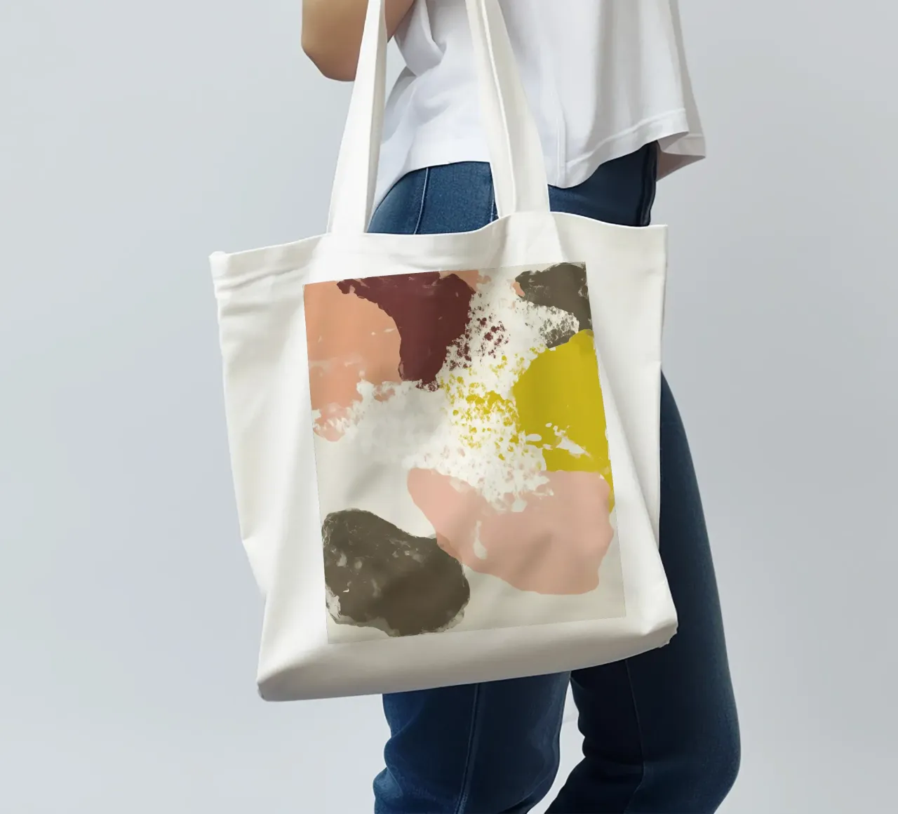 Minimalist Abstract borsa in juta da Gypsy Galleria
