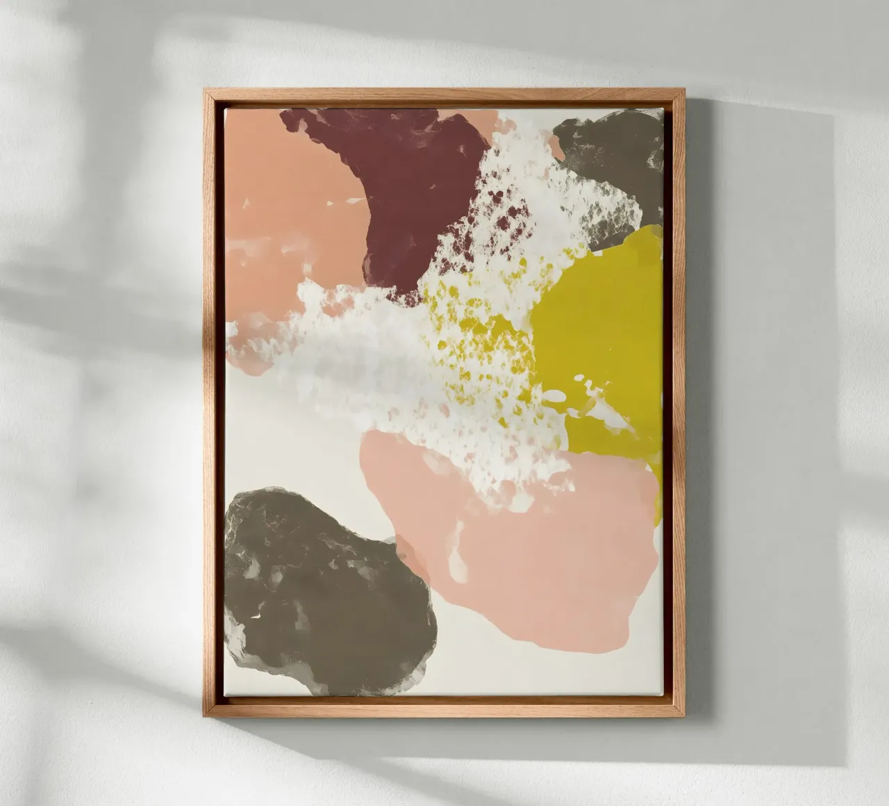 Minimalist Abstract canvas met Baklijst van Gypsy Galleria