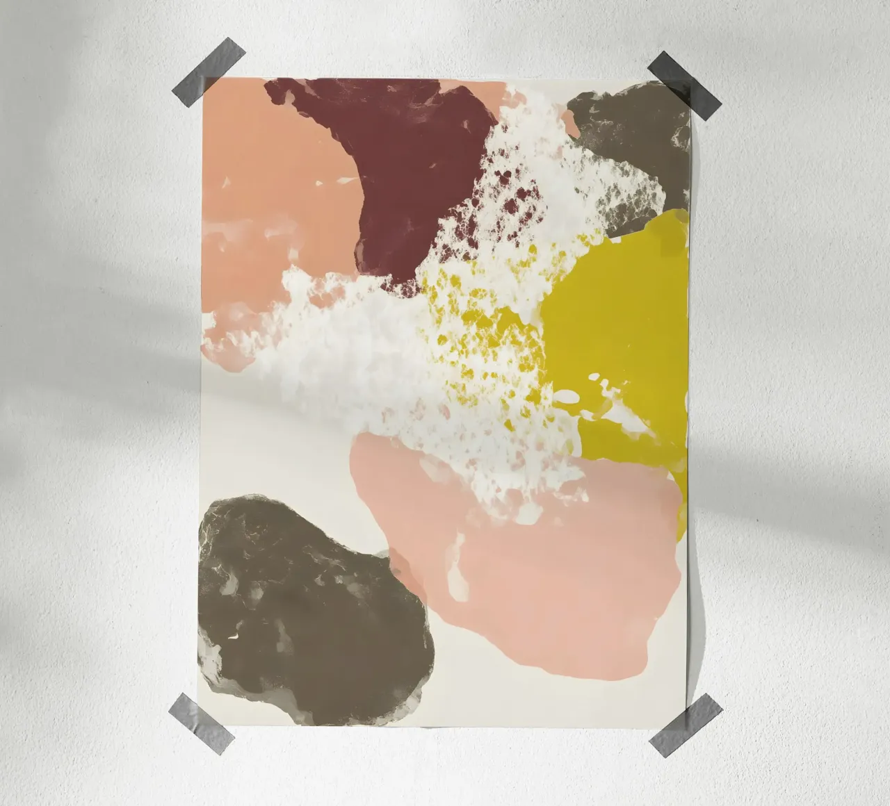 Minimalist Abstract poster con telaio in legno da Gypsy Galleria