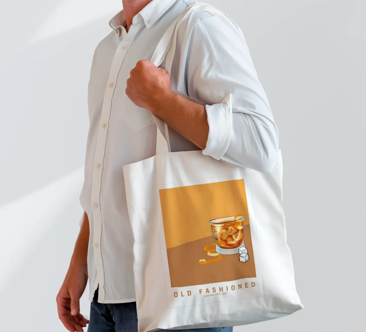 Old Fashioned borsa in juta da janetlynn