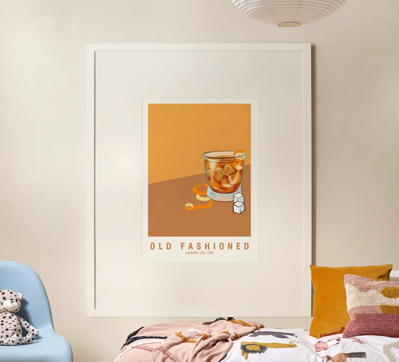 Old Fashioned poster con telaio in alluminio da janetlynn