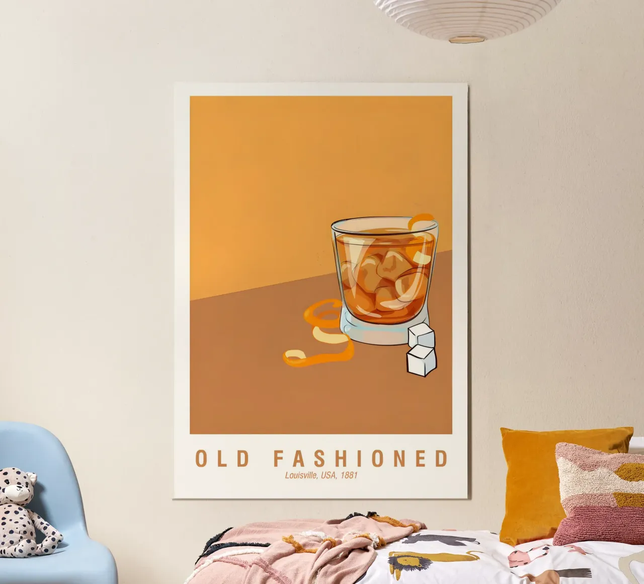 Old Fashioned poster con telaio in alluminio da janetlynn