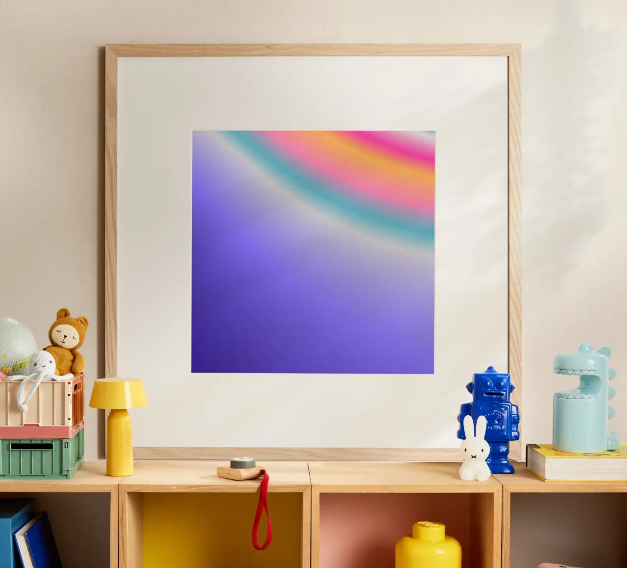 WONDERFUL YOU! poster con telaio in legno da ÂME LIBRE STUDIO