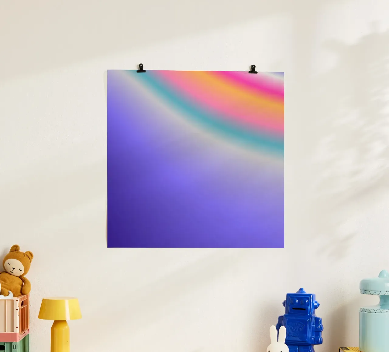 WONDERFUL YOU! poster con telaio in legno da ÂME LIBRE STUDIO