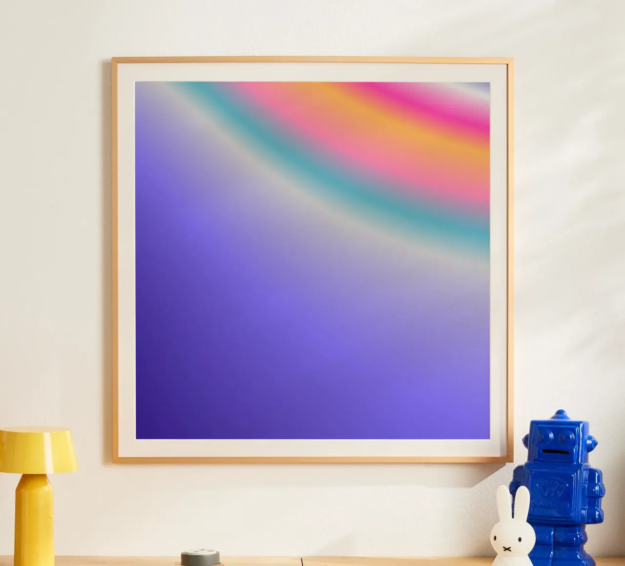 WONDERFUL YOU! poster con telaio in legno da ÂME LIBRE STUDIO