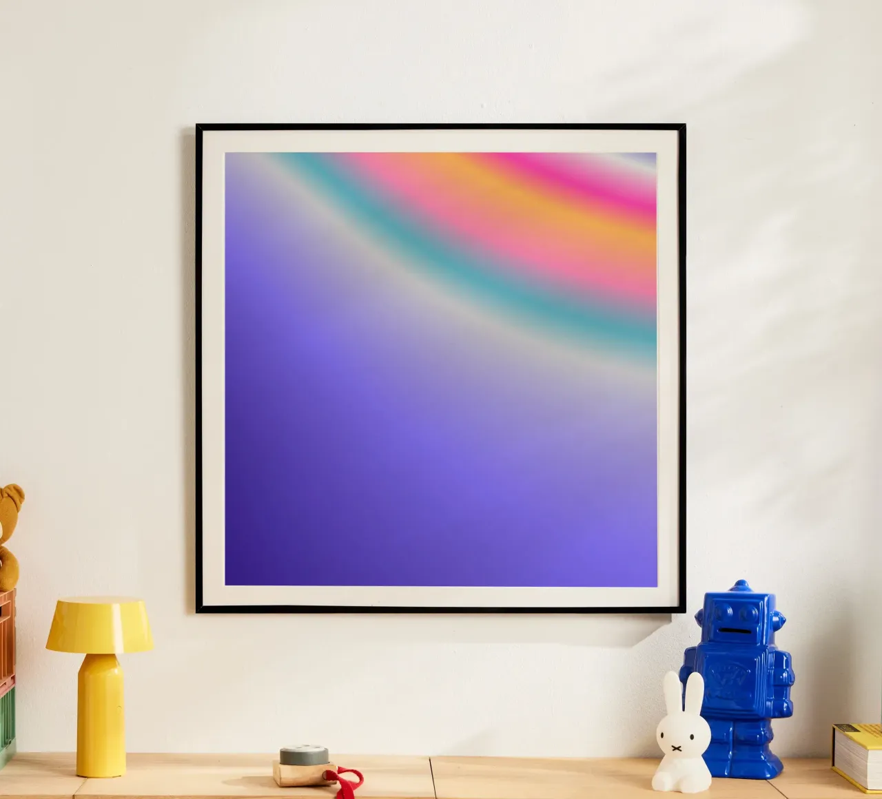 WONDERFUL YOU! poster con telaio in legno da ÂME LIBRE STUDIO