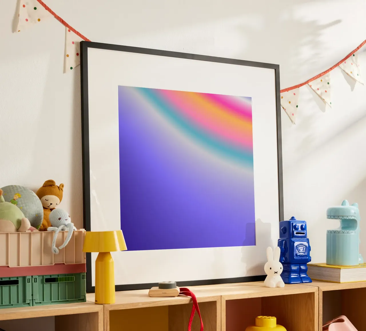 WONDERFUL YOU! poster con telaio in legno da ÂME LIBRE STUDIO
