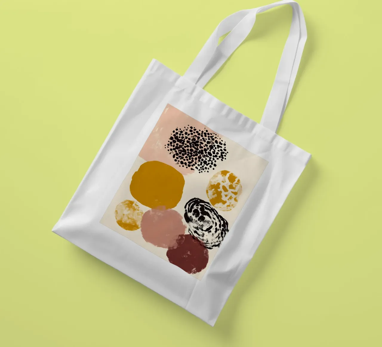 Sophisticated Abstract Forms borsa in juta da Gypsy Galleria