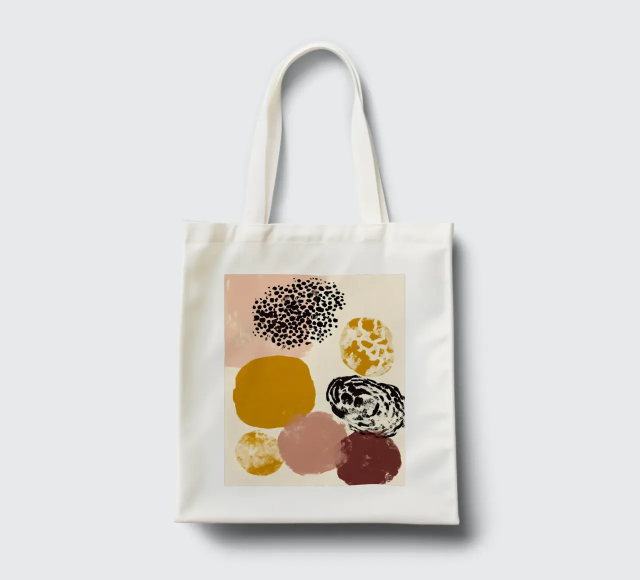 Sophisticated Abstract Forms borsa in juta da Gypsy Galleria