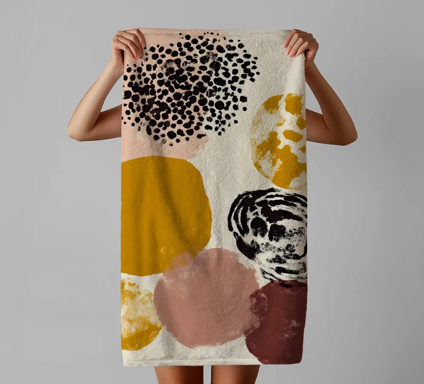 Sophisticated Abstract Forms badhanddoek van Gypsy Galleria