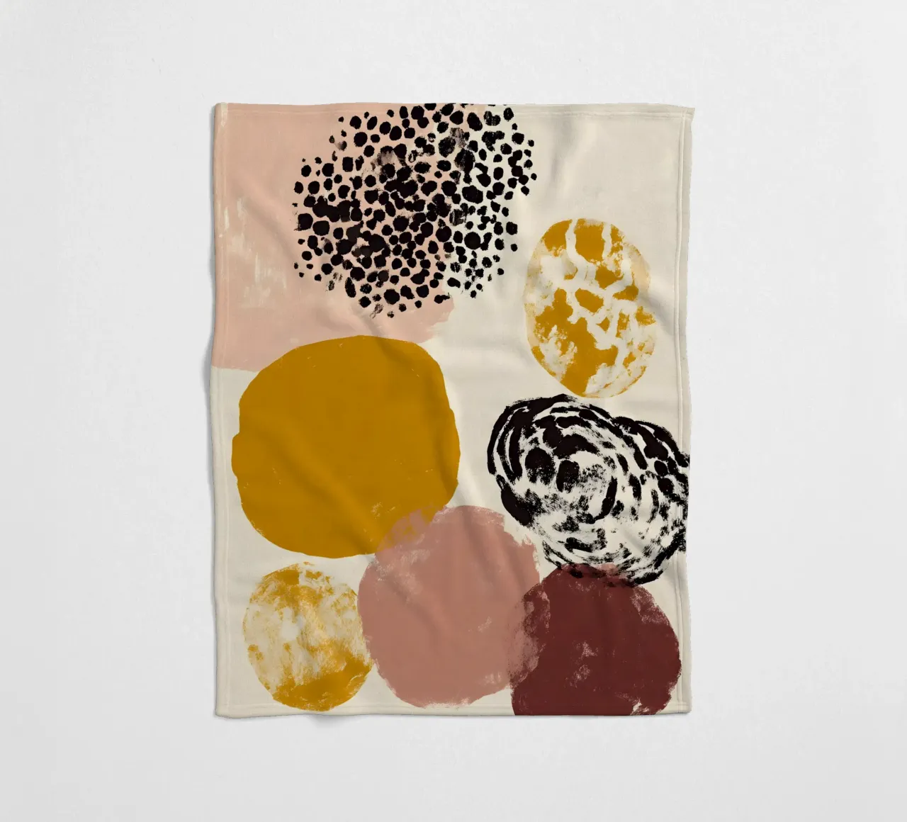 Sophisticated Abstract Forms fleece blanket by Gypsy Galleria