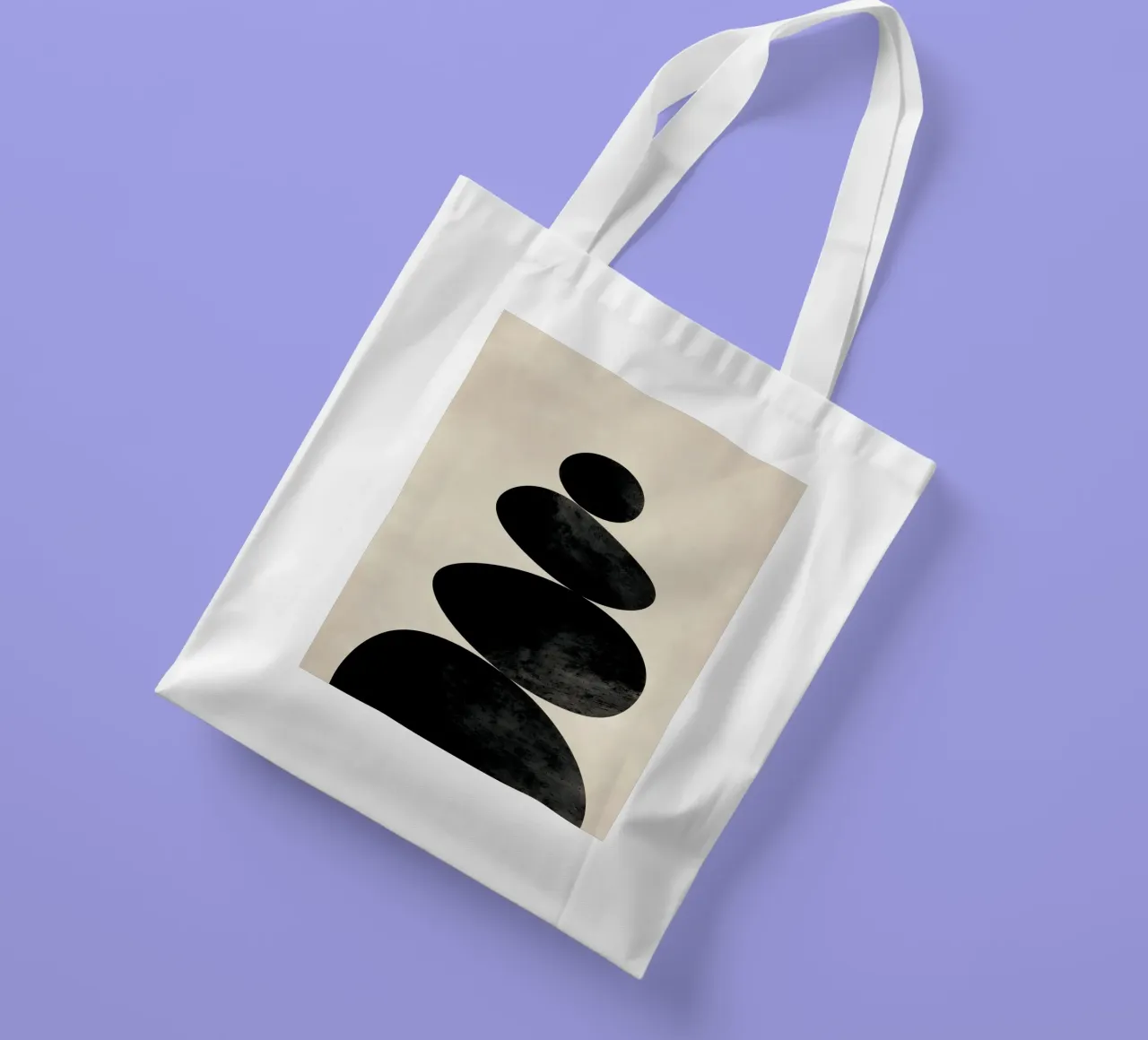 Minimalist Abstract borsa in juta da Gypsy Galleria