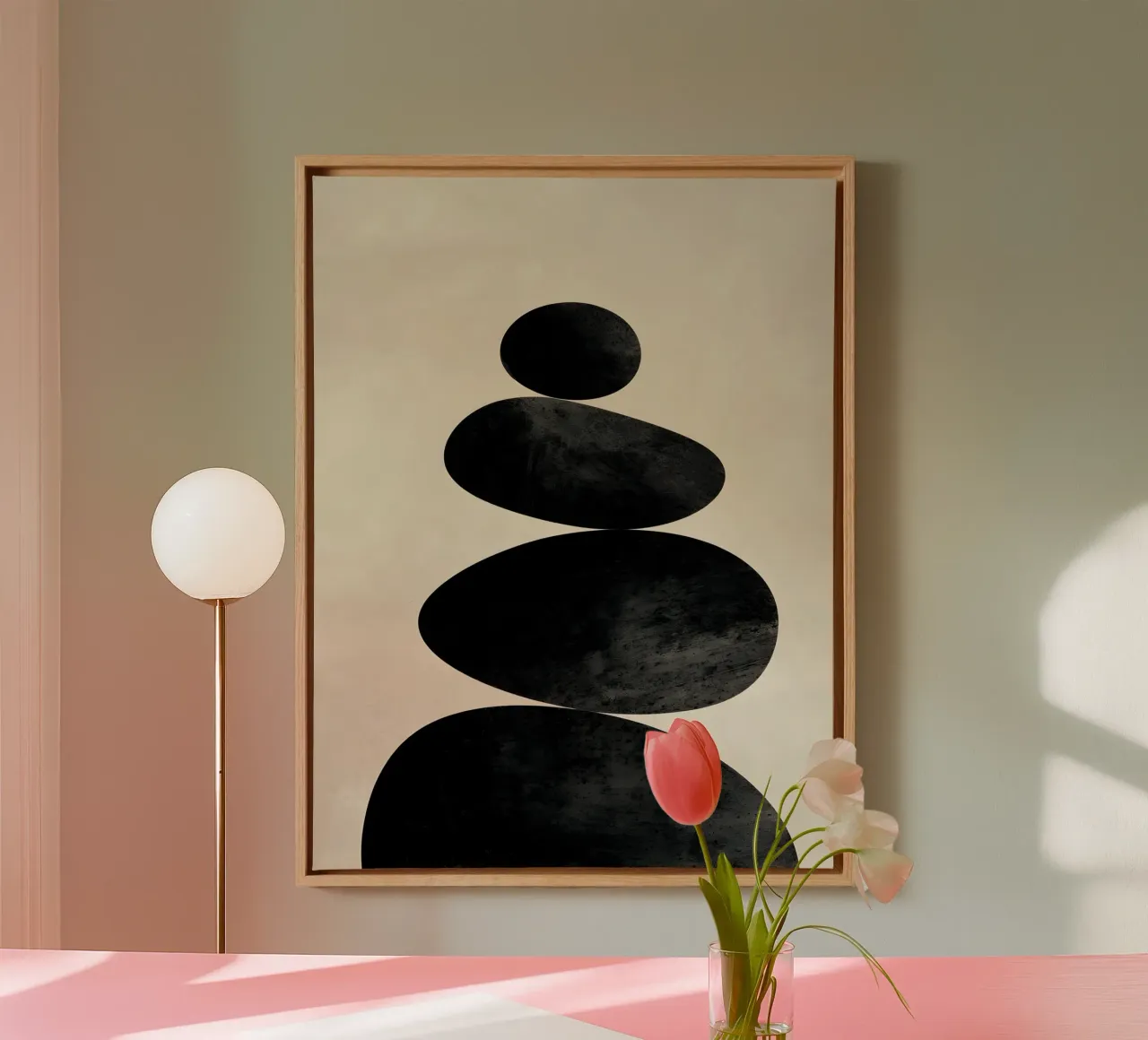 Minimalist Abstract tela con Cornice a cassetta da Gypsy Galleria