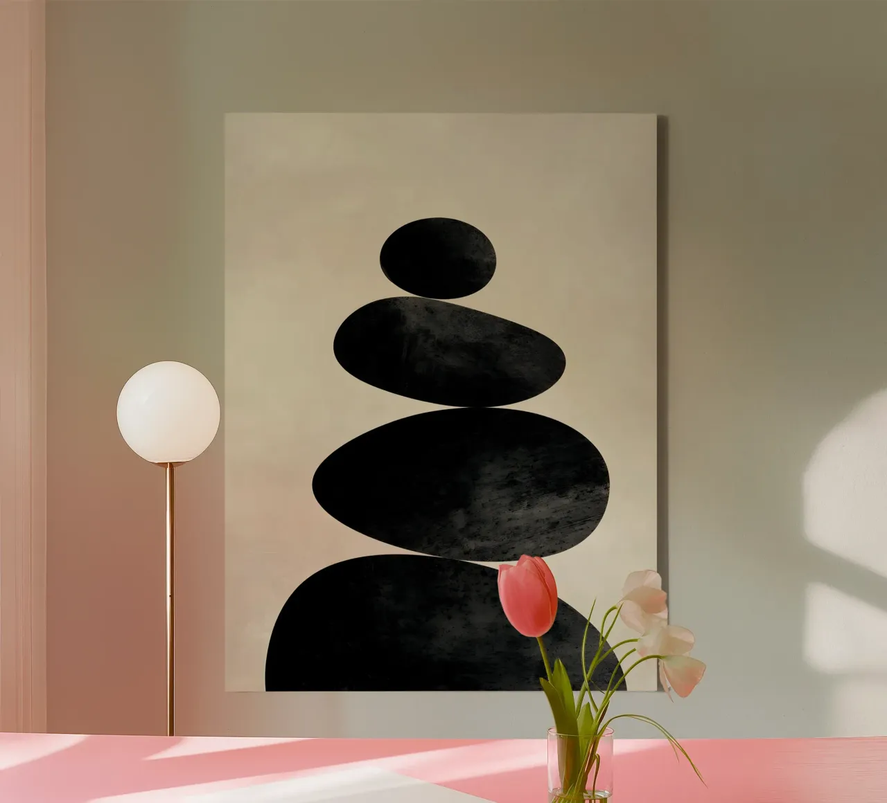Minimalist Abstract tela con Cornice a cassetta da Gypsy Galleria