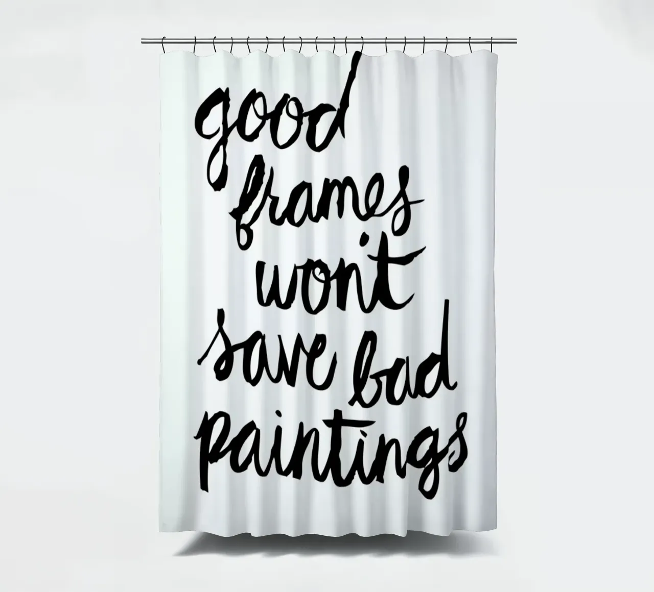 Bad Paintings shower curtain by Dead Language