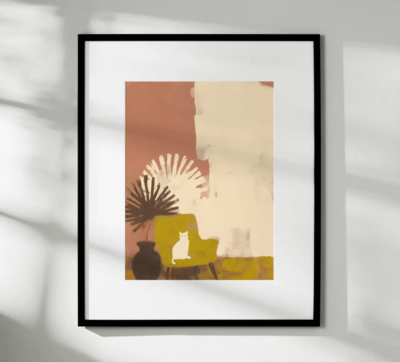 The Cat poster con telaio in legno da Gypsy Galleria