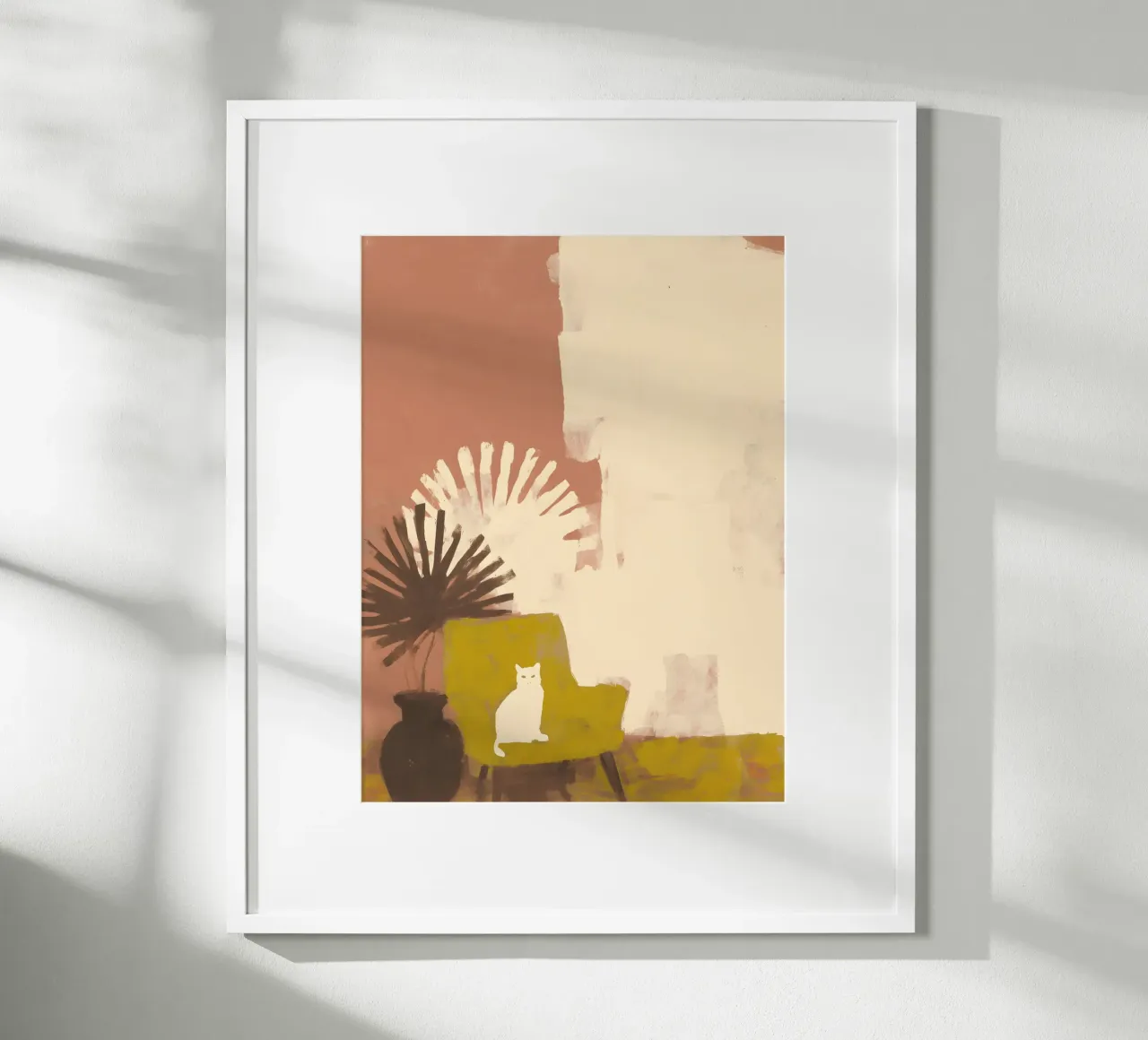 The Cat poster con telaio in legno da Gypsy Galleria