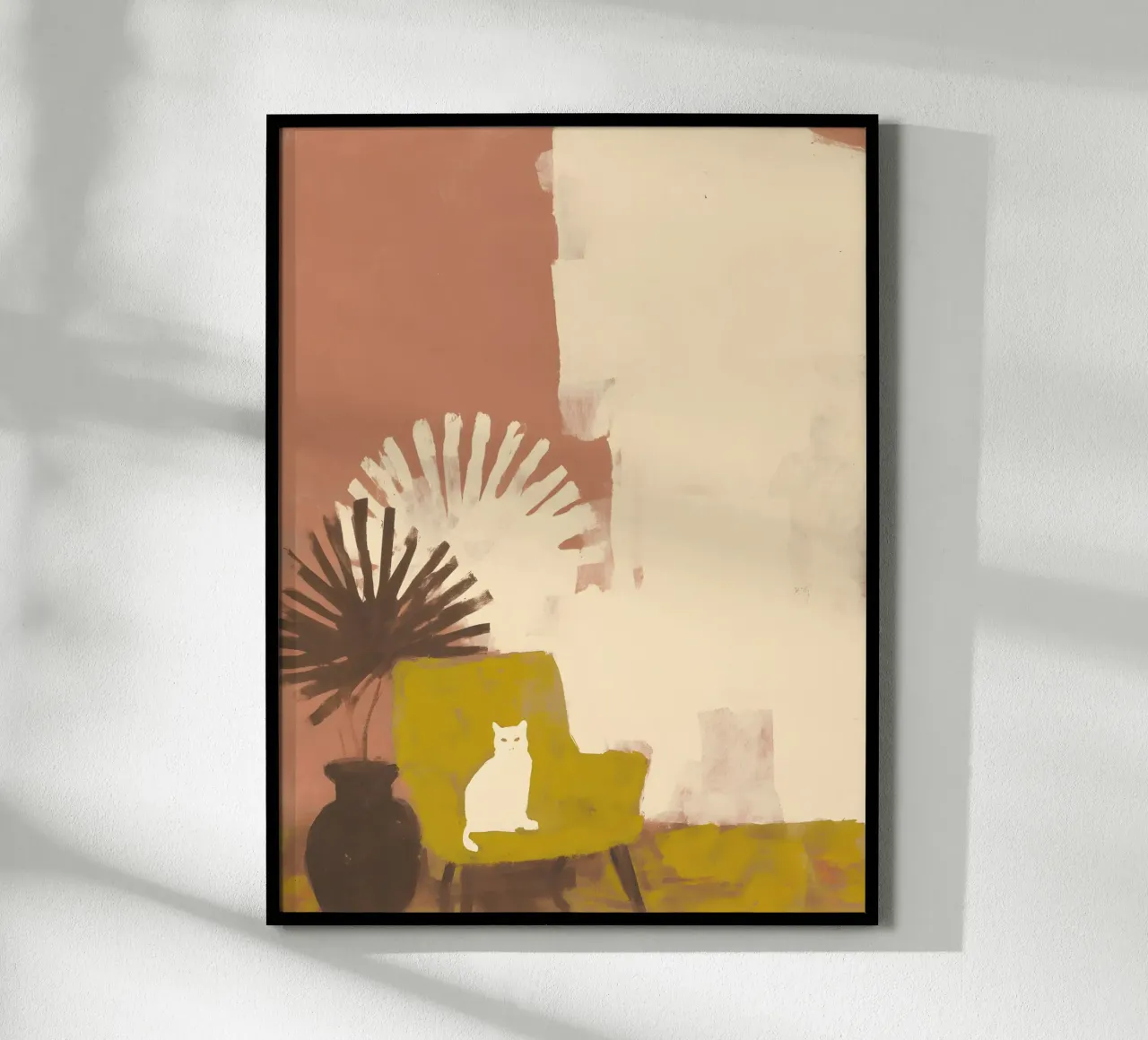 The Cat poster con telaio in legno da Gypsy Galleria