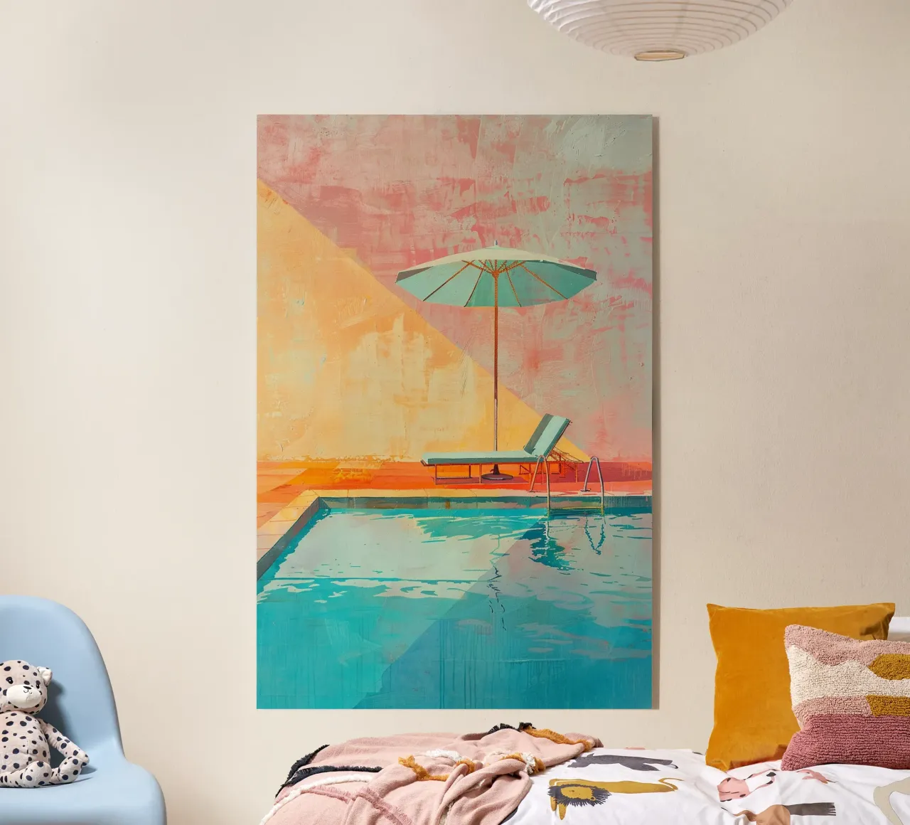 Golden Hour Poolside plexiglass da Mosaic Dialogue