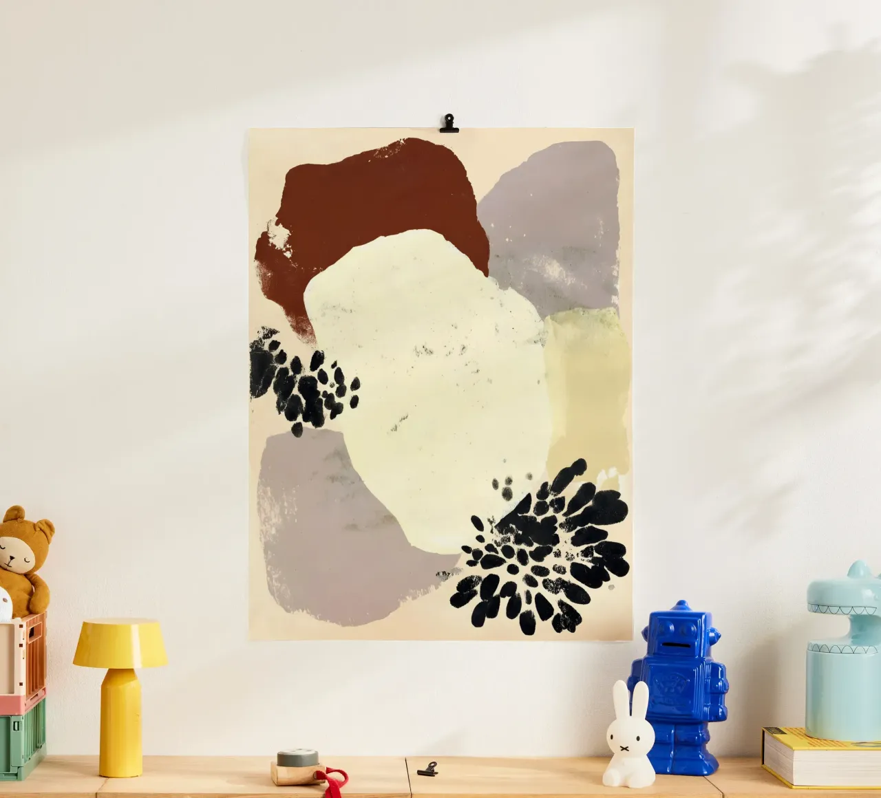 Elegant Organic Shapes poster con telaio in legno da Gypsy Galleria
