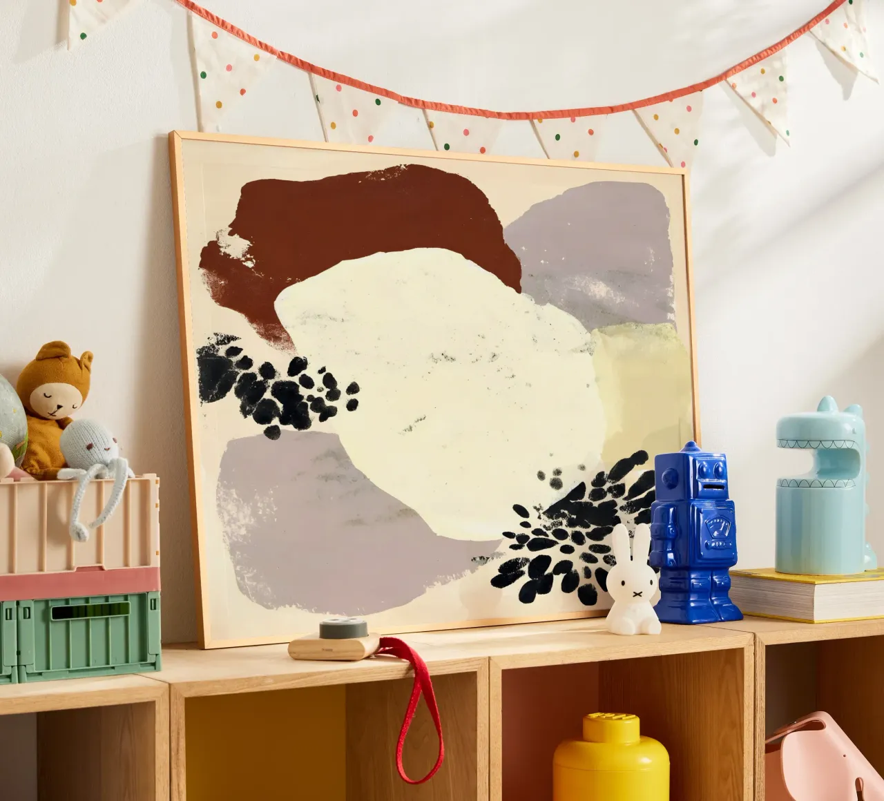 Elegant Organic Shapes poster con telaio in legno da Gypsy Galleria