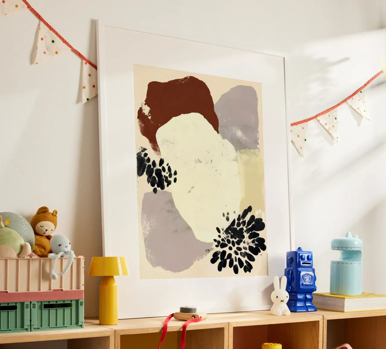 Elegant Organic Shapes poster con telaio in legno da Gypsy Galleria