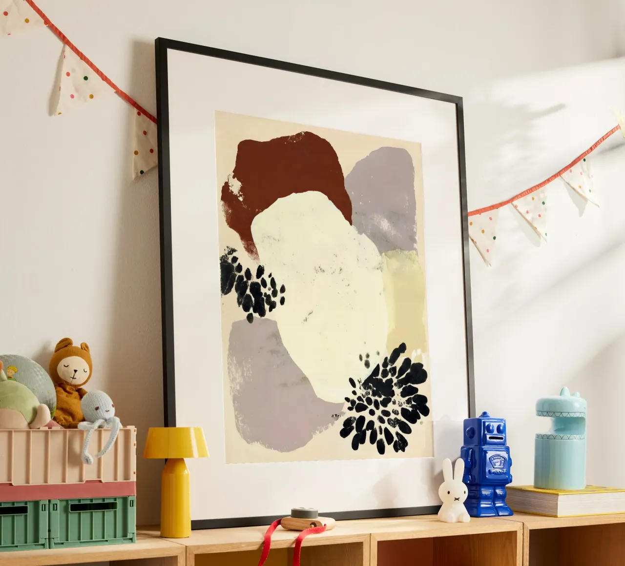 Elegant Organic Shapes poster con telaio in legno da Gypsy Galleria